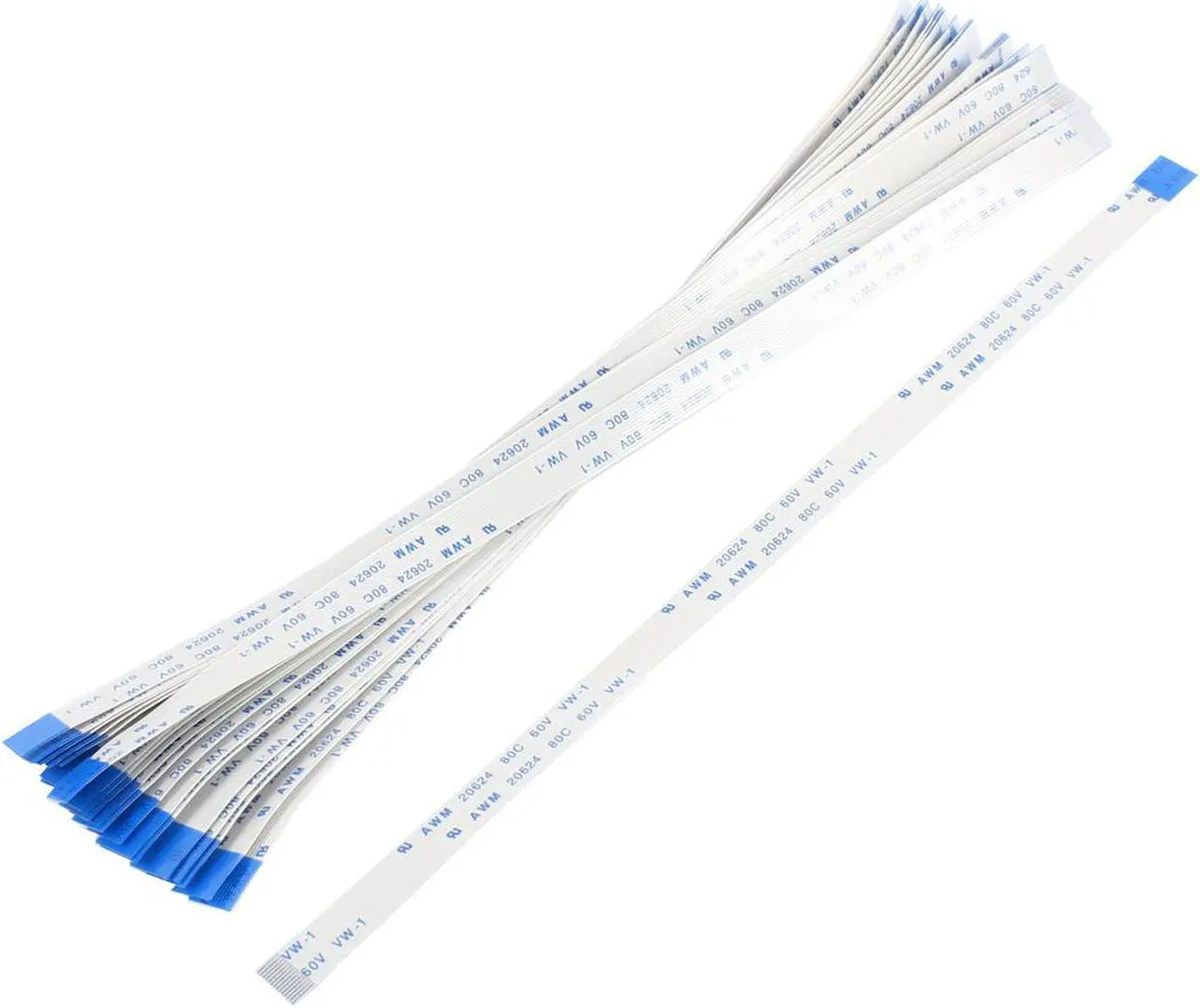 Main image of 20Pcs 0.5mm Pitch 14 Pin AWM 20624 80C 60V VW-1 Flexible Flat Cable 200mm