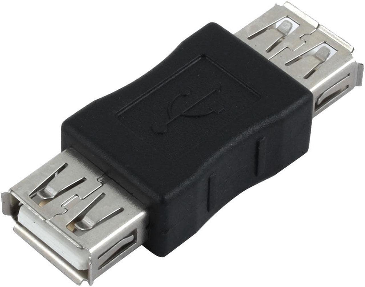 Dual Ports Female to Female USB 2.0 Plug Converter Adapter