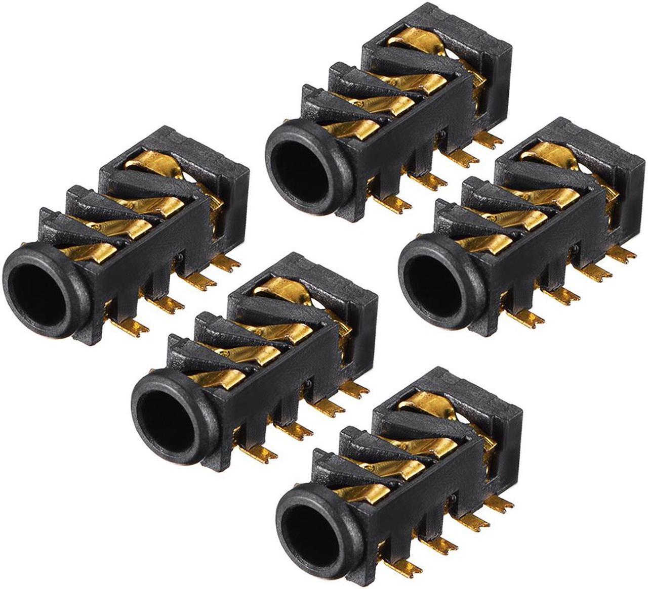Main image of 3.5 mm Audio Jack Connector PCB Mount Female Socket 8 Pin PJ-393 5pcs