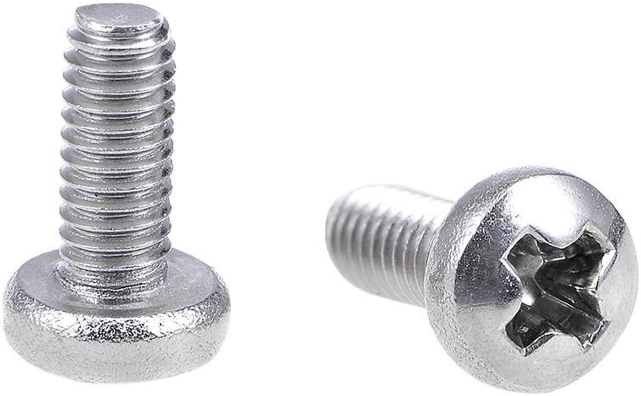 M2.5x6mm Machine Screws Pan Phillips Cross Head Screw 304 Stainless Steel Fasteners Bolts 30Pcs