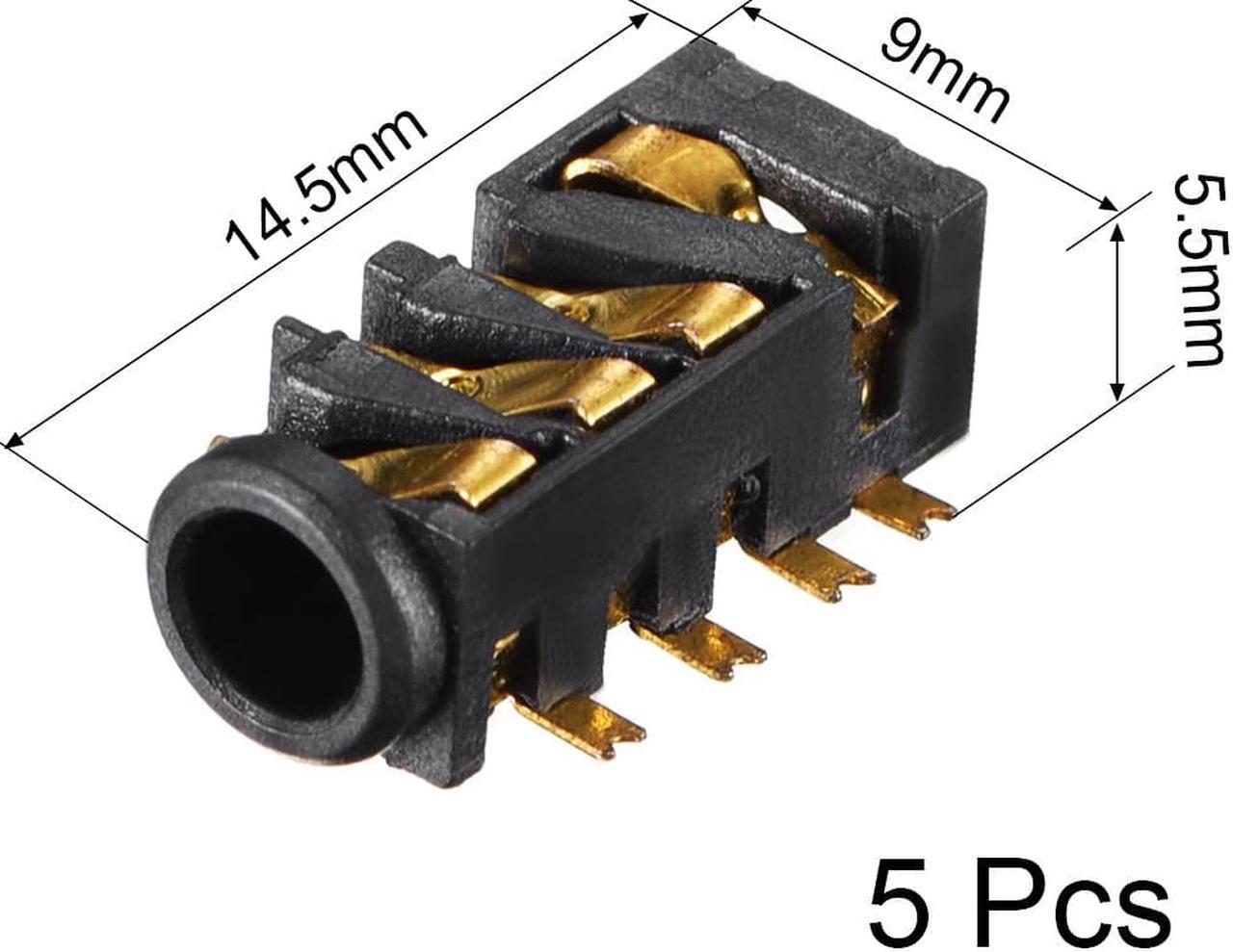 Alt view image 2 of 4 - 3.5 mm Audio Jack Connector PCB Mount Female Socket 8 Pin PJ-393 5pcs