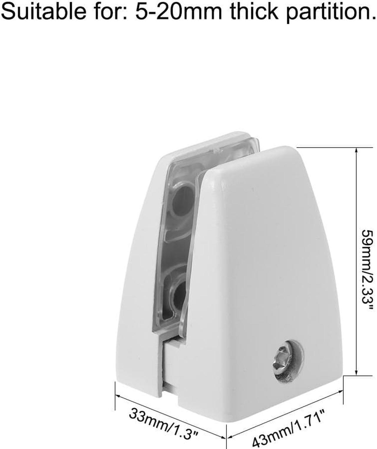 Alt view image 2 of 4 - Partition Bracket - Office Desk Partition Clip Clamp Holder Screen Support for 4-12mm Thickness , 2 Pcs