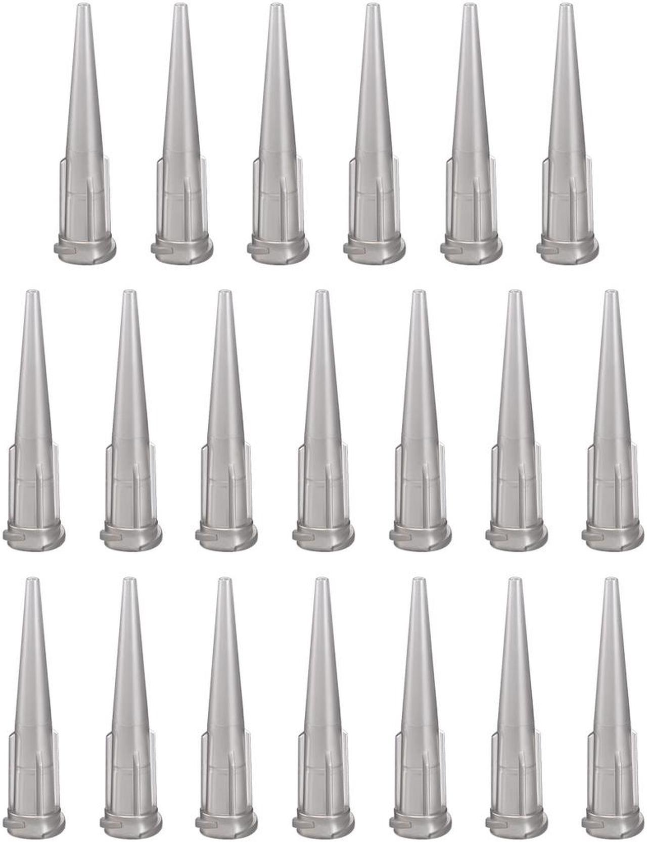 Blunt Tip Plastic Tapered Dispensing Fill Needle 16ga X 1.26" Gray 20pcs