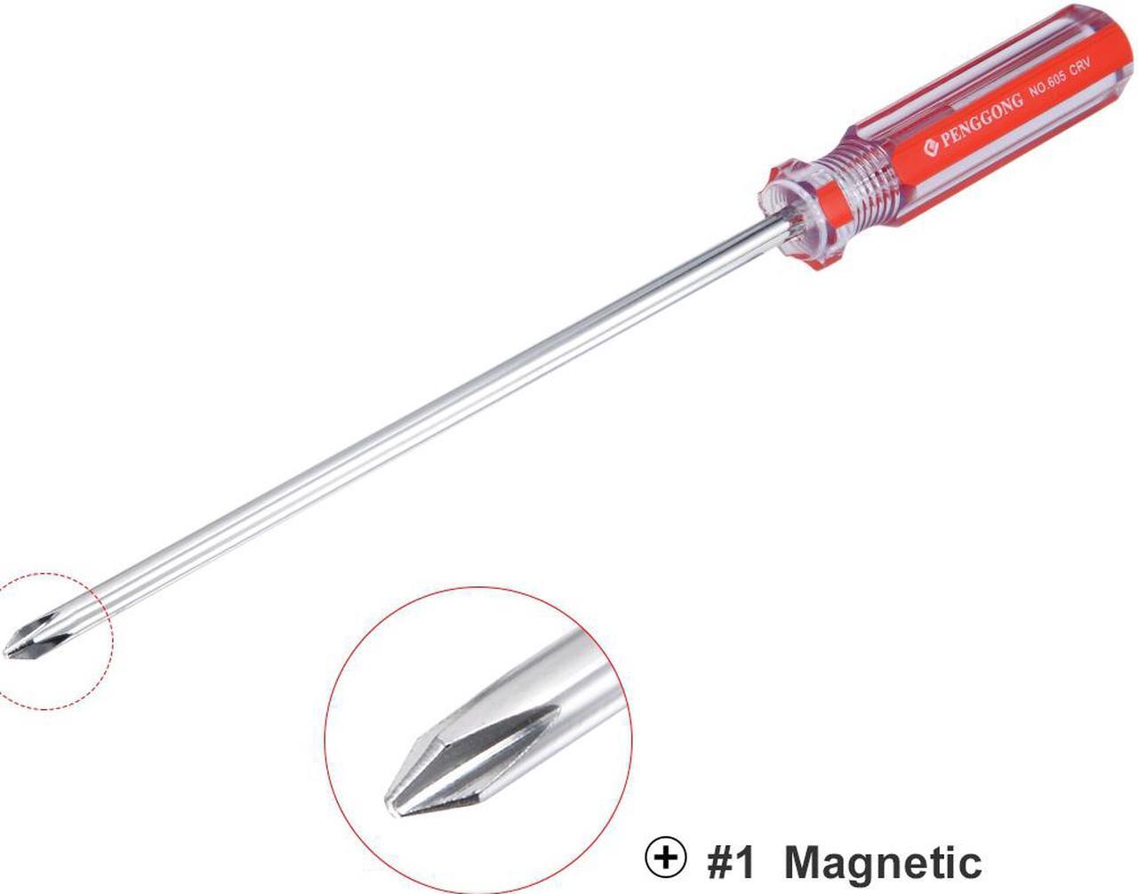 Alt view image 4 of 4 - Magnetic #1 Phillips Screwdriver with 6 Inch Shaft
