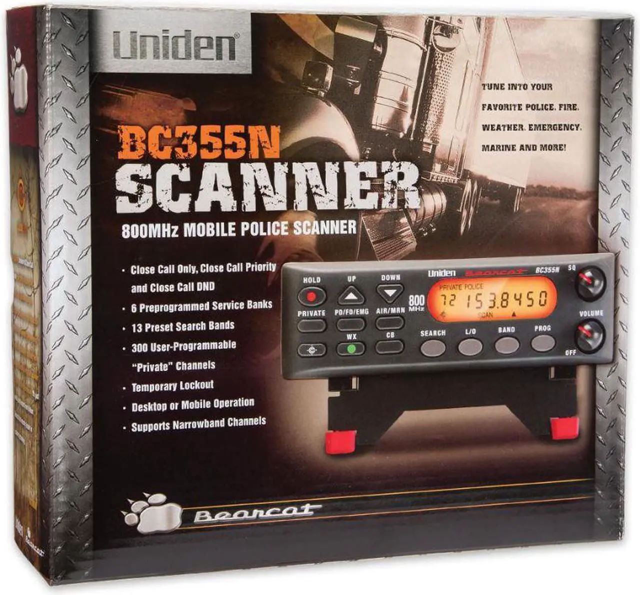 Alt view image 6 of 20 - Uniden BC355N Public Safety Scanner with 300 Channel Base/ Monitor