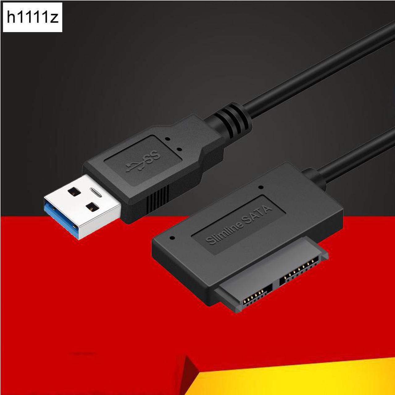 USB3.0 to 7+6 13Pin mini SATA Cable Connector for Laptop Notebook DVD CD ROM Converter Slimline SATA Driver Adapter