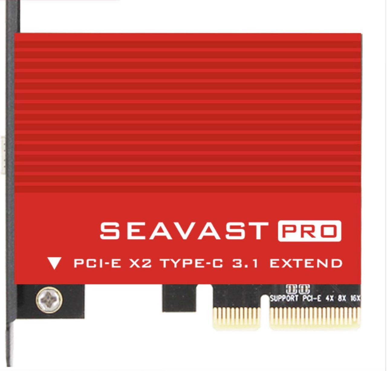 JEYI SEAVAST-8 usb 3.1 C+A Two port pice expansion card start USB3.1 add on card PCIE x2 TYPE C version 3.1 adapter card to ASM1142 ASMEDIA PCIE USB3.1 GEN2 support pic-e X2 X4 X8 X16