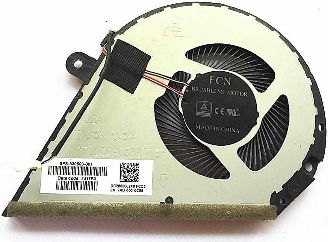 New original 4 pin CPU cooling fan cooler for HP or HP Pavilion 14-BF 14-BF035TX 14-BF036TX TPN-C131 930603-001 radiator DFS200405390T-FJQM