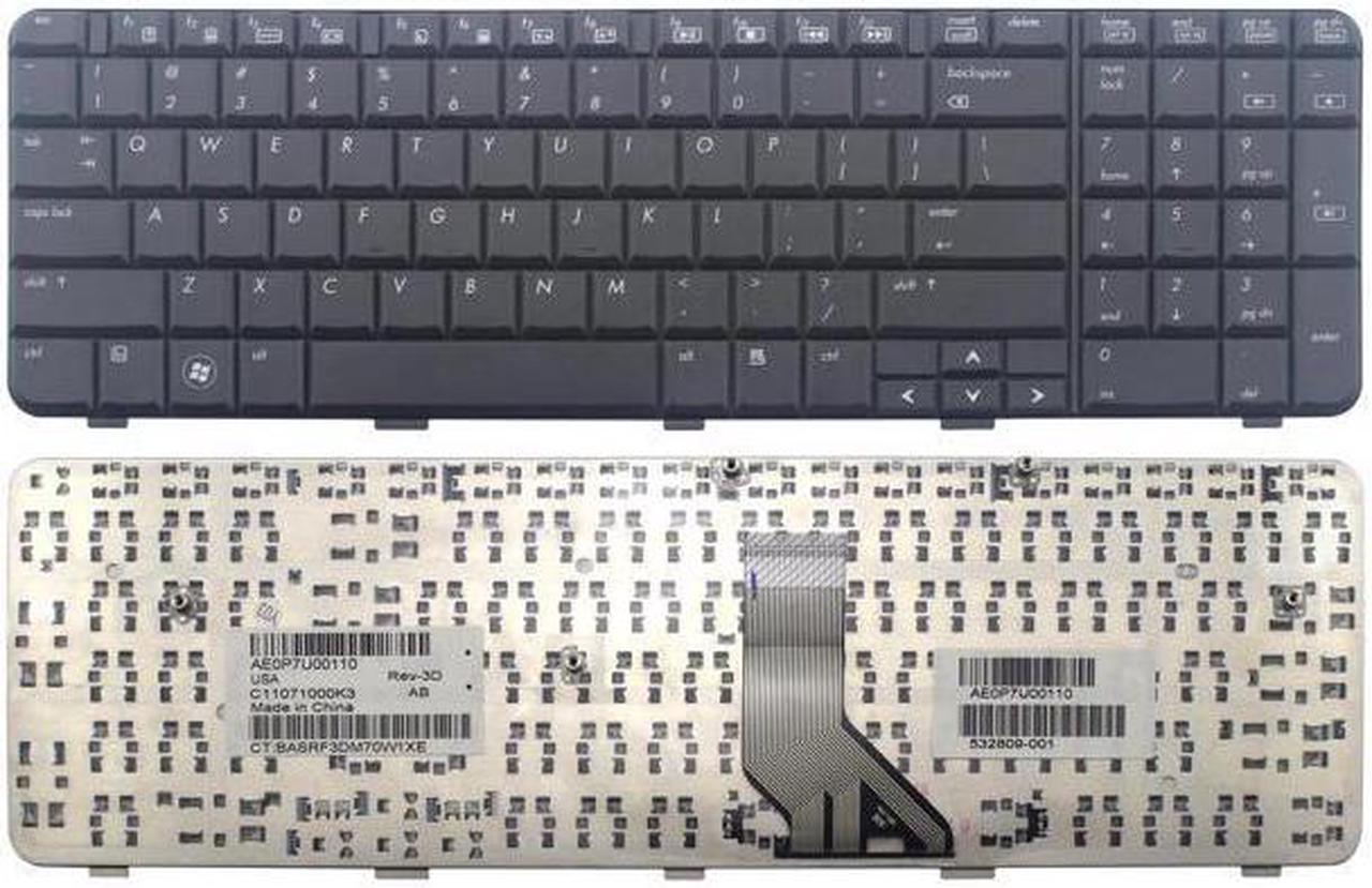 Laptop keyboard for HP 532809-001 AE0P7U00110 AE0P7U00310 SG-33600-XUA US layout Black color