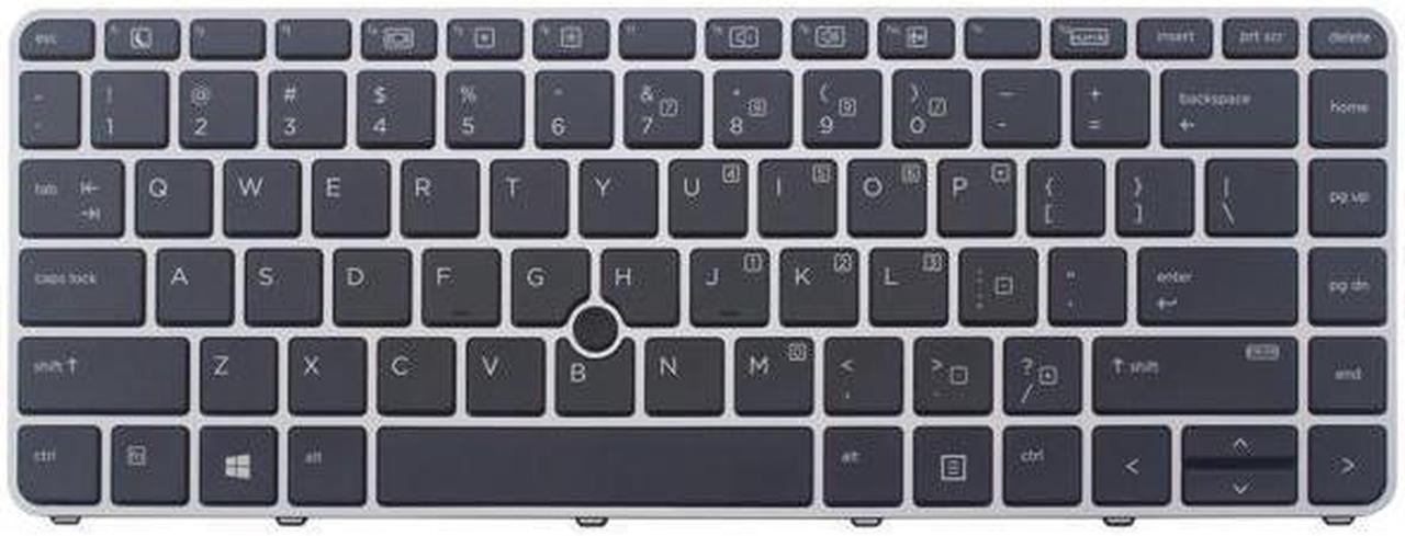 Alt view image 2 of 3 - Laptop keyboard for HP EliteBook 745 G4 840 G4 US Layout Black Color