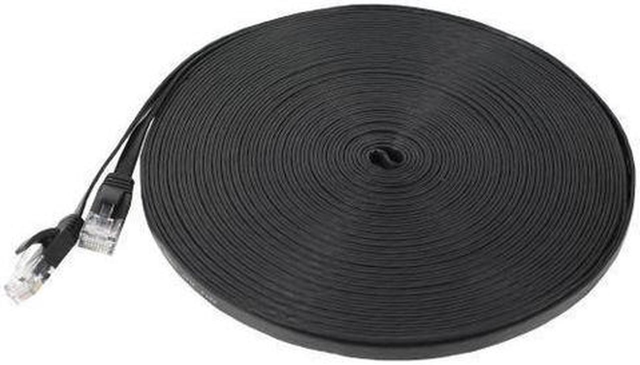 Alt view image 2 of 2 - RJ45 CAT6a Cat6 Flat Ethernet Patch Network Lan Cable 30M 98FT