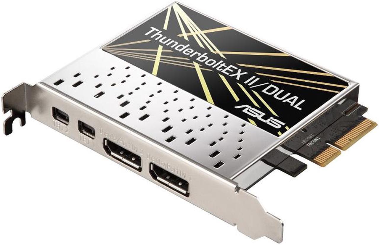Main image of ASUS ThunderboltEX II/DUAL PCIe Expansion Card 2 Port Thunderbolt 2