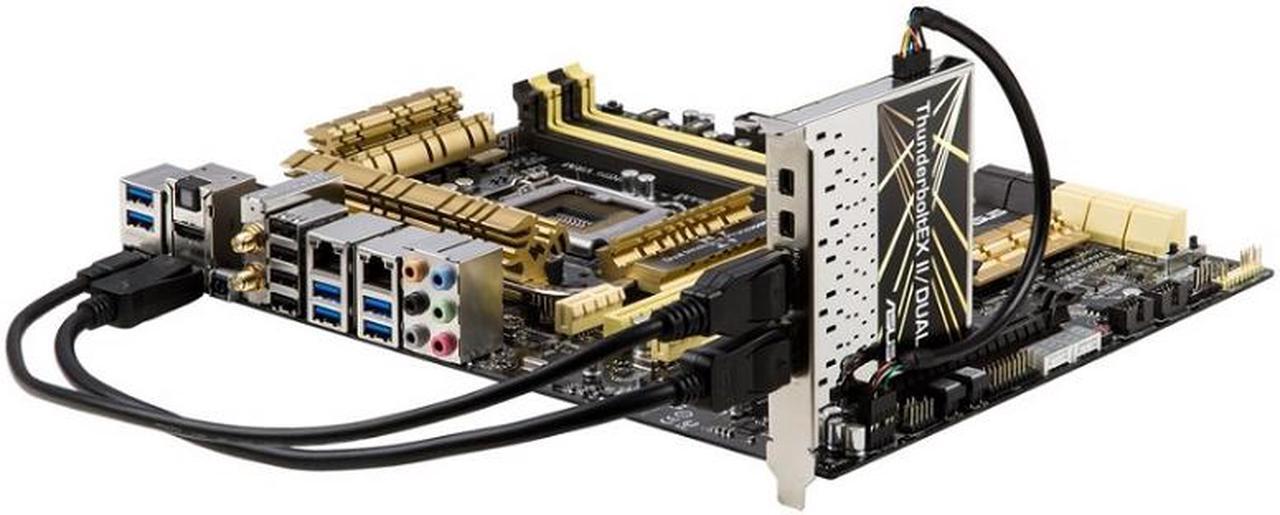 Alt view image 5 of 7 - ASUS ThunderboltEX II/DUAL PCIe Expansion Card 2 Port Thunderbolt 2
