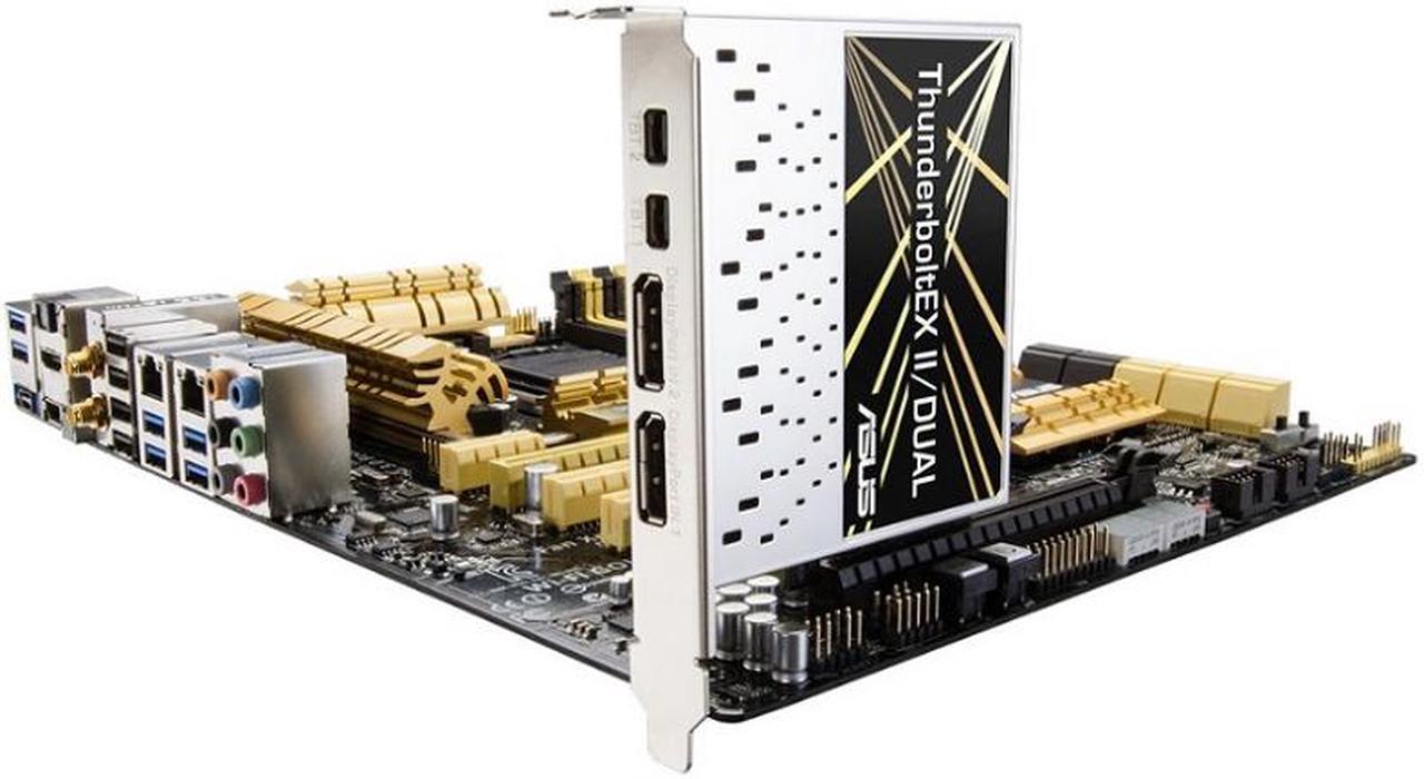 Alt view image 7 of 7 - ASUS ThunderboltEX II/DUAL PCIe Expansion Card 2 Port Thunderbolt 2