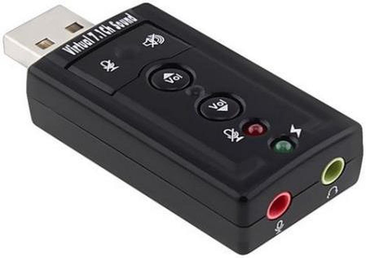 USB Sound Card With Virtual 7.1 Channel Surround Sound