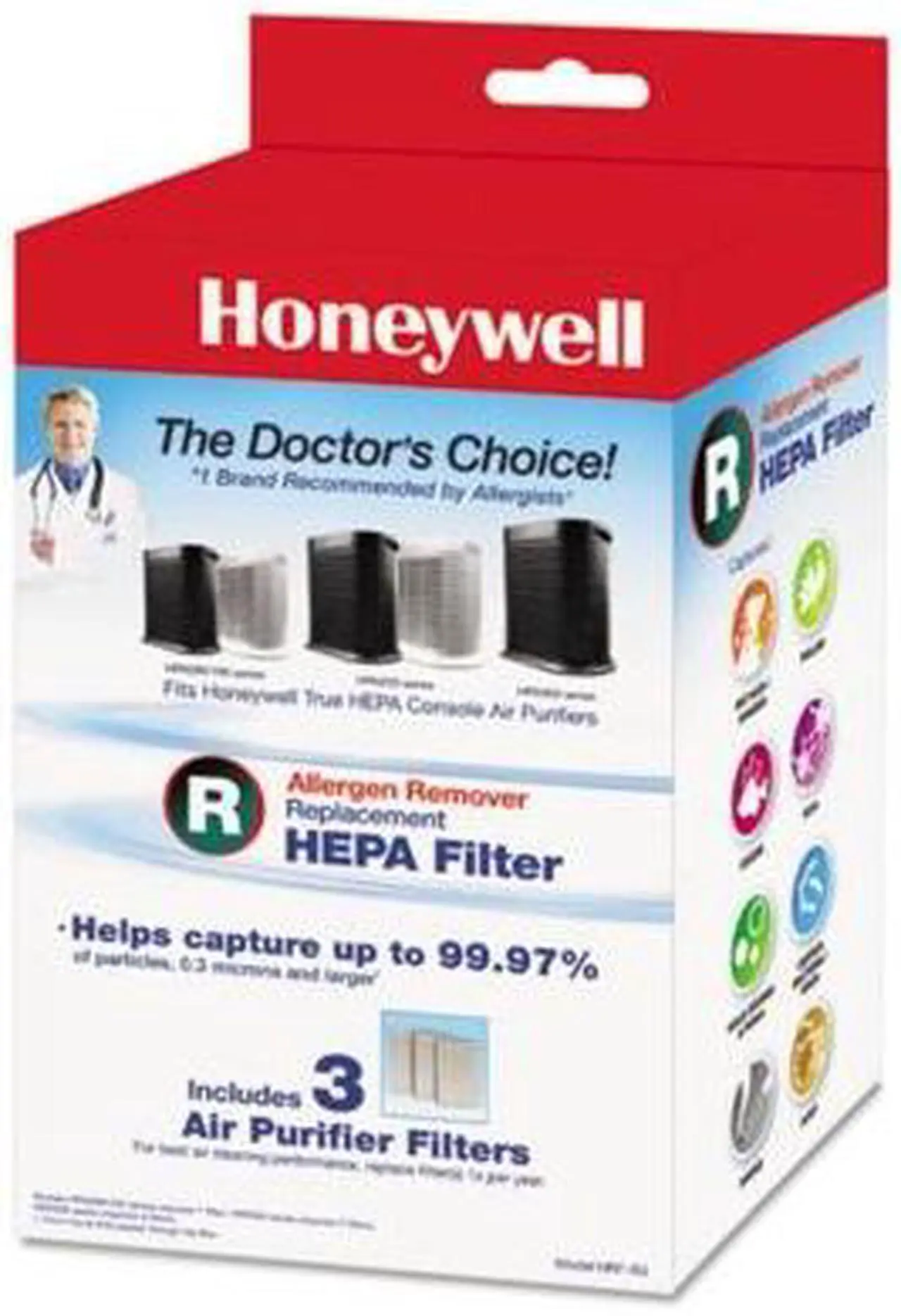Main image of Honeywell  HRF-R3  True HEPA Replacement Filter R - 3 Pack