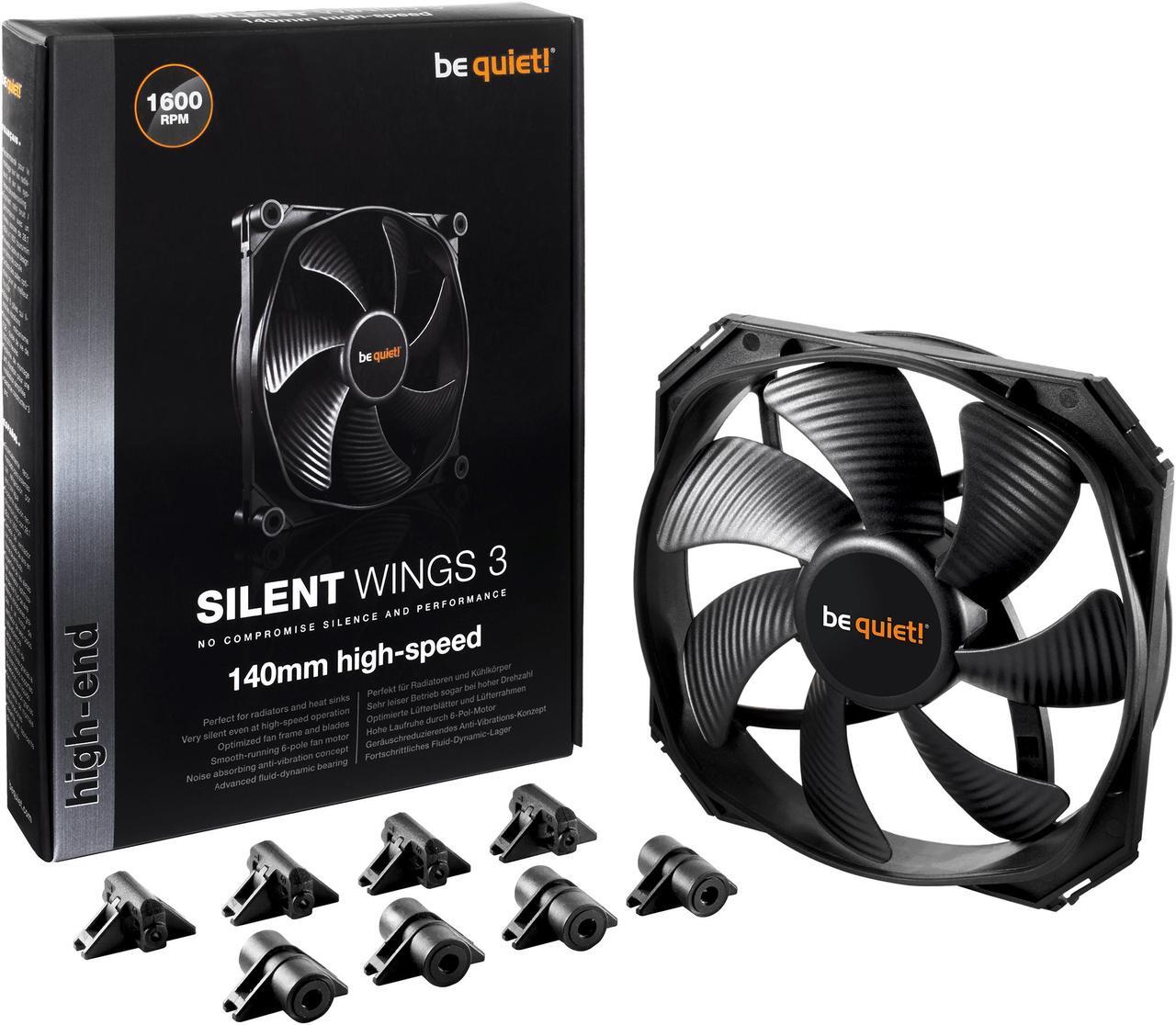 Alt view image 11 of 12 - be quiet! Silent Wings 3 140mm High-Speed, BL069, Cooling Fan