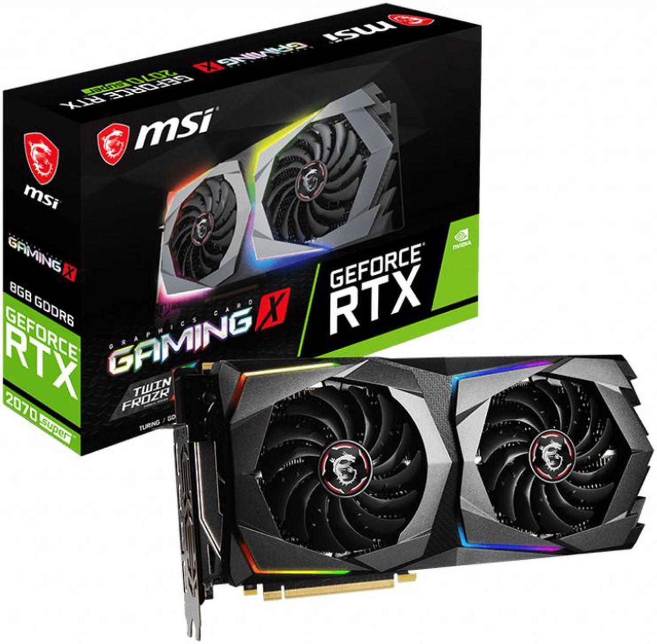 Alt view image 2 of 4 - MSI GeForce RTX 2070 Super Gaming X RGB Dual Fan Graphics Card - 8 GB