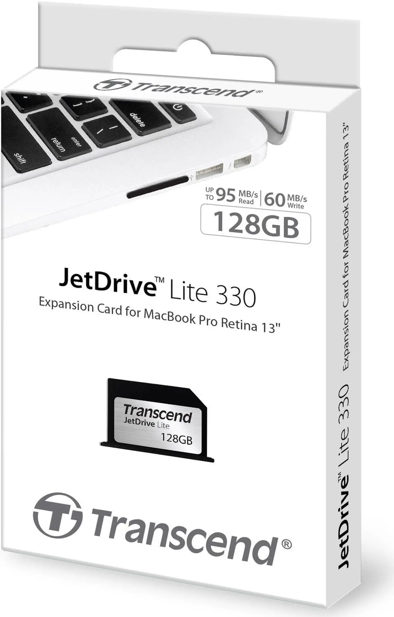 Alt view image 8 of 8 - Transcend - TS128GJDL330 - Transcend 330 128 GB JetDrive Lite - 95 MB/s Read - 60 MB/s Write - 1 Card