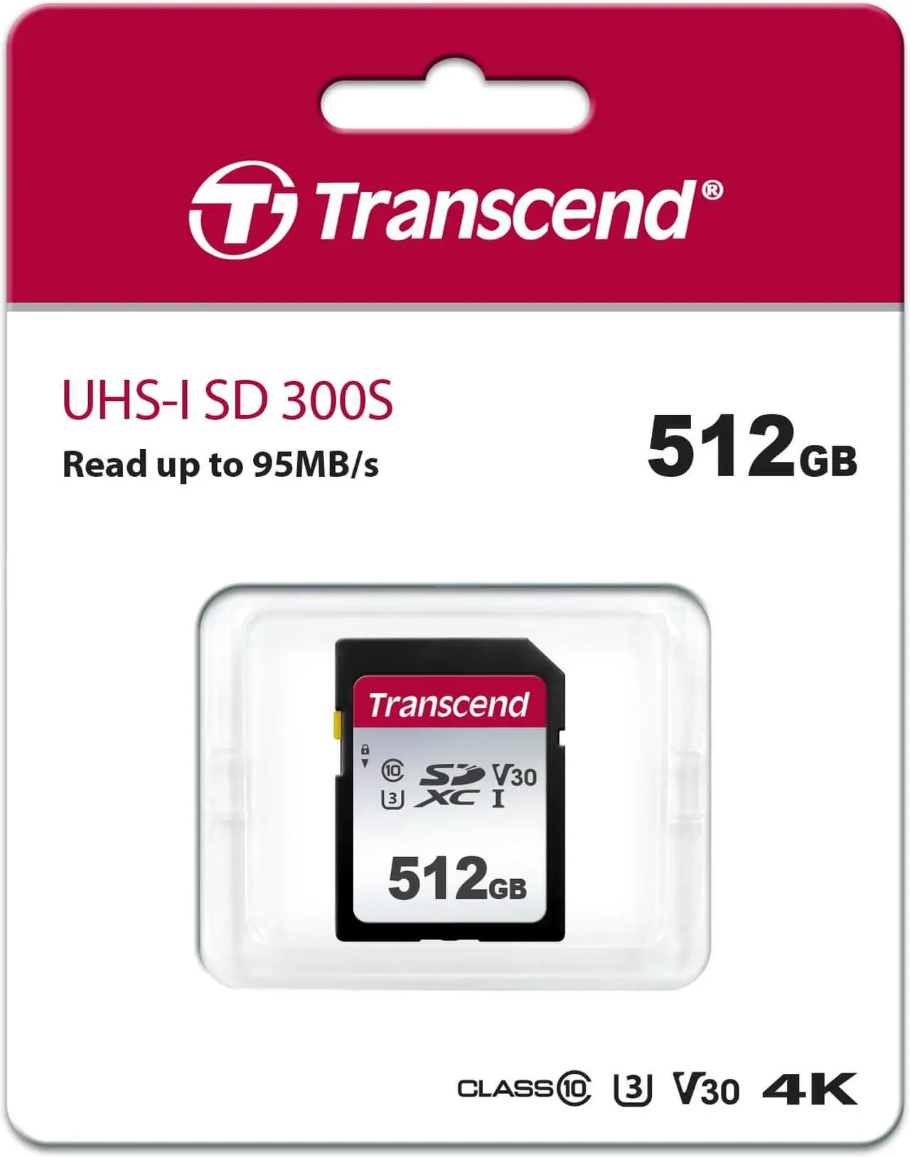 Alt view image 5 of 9 - Transcend 512 GB Class 10/UHS-I (U3) SDXC