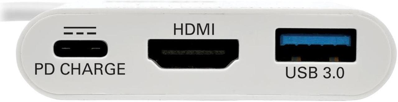Alt view image 10 of 20 - Tripp Lite USB C to HDMI Multiport Adapter w/PD Charging USB Type C to HDMI (U444-06N-HU-C)