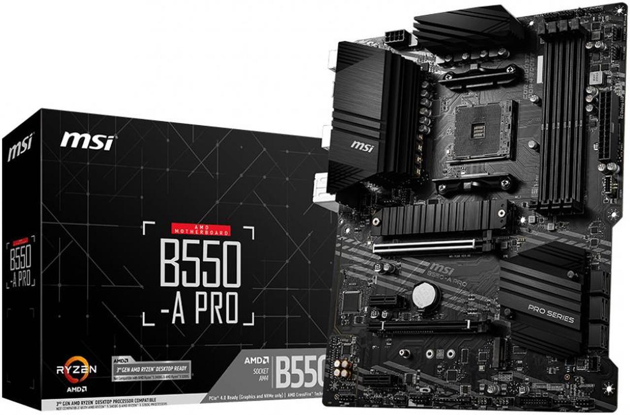 MSI AMD B550 Pro Socket AM4 ATX DDR4-SDRAM Motherboard