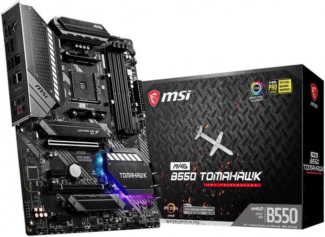 MSI MAG Tomahawk AMD B550 Socket AM4 ATX DDR4-SDRAM Motherboard