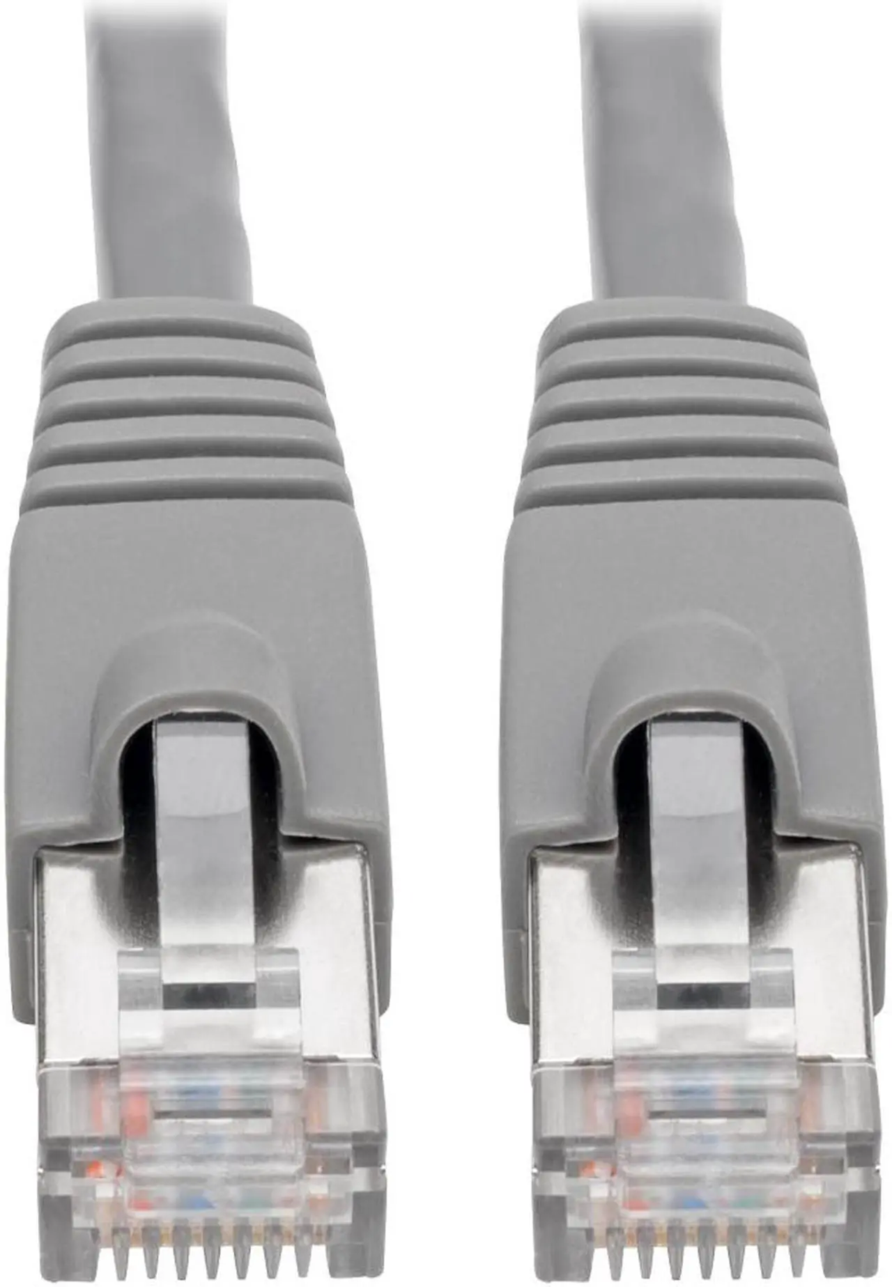 Alt view image 8 of 20 - Tripp Lite N262-010-GY Cat6A 10G-Certified Snagless Shielded Stp Network Patch Cable (Rj45 M/M) , Poe, Gray, 10 Ft. - Patch Cable (Dte) - Rj-45 (M) To Rj-45 (M) - 10 Ft - Stp - Cat 6A - Ieee 802.3Af