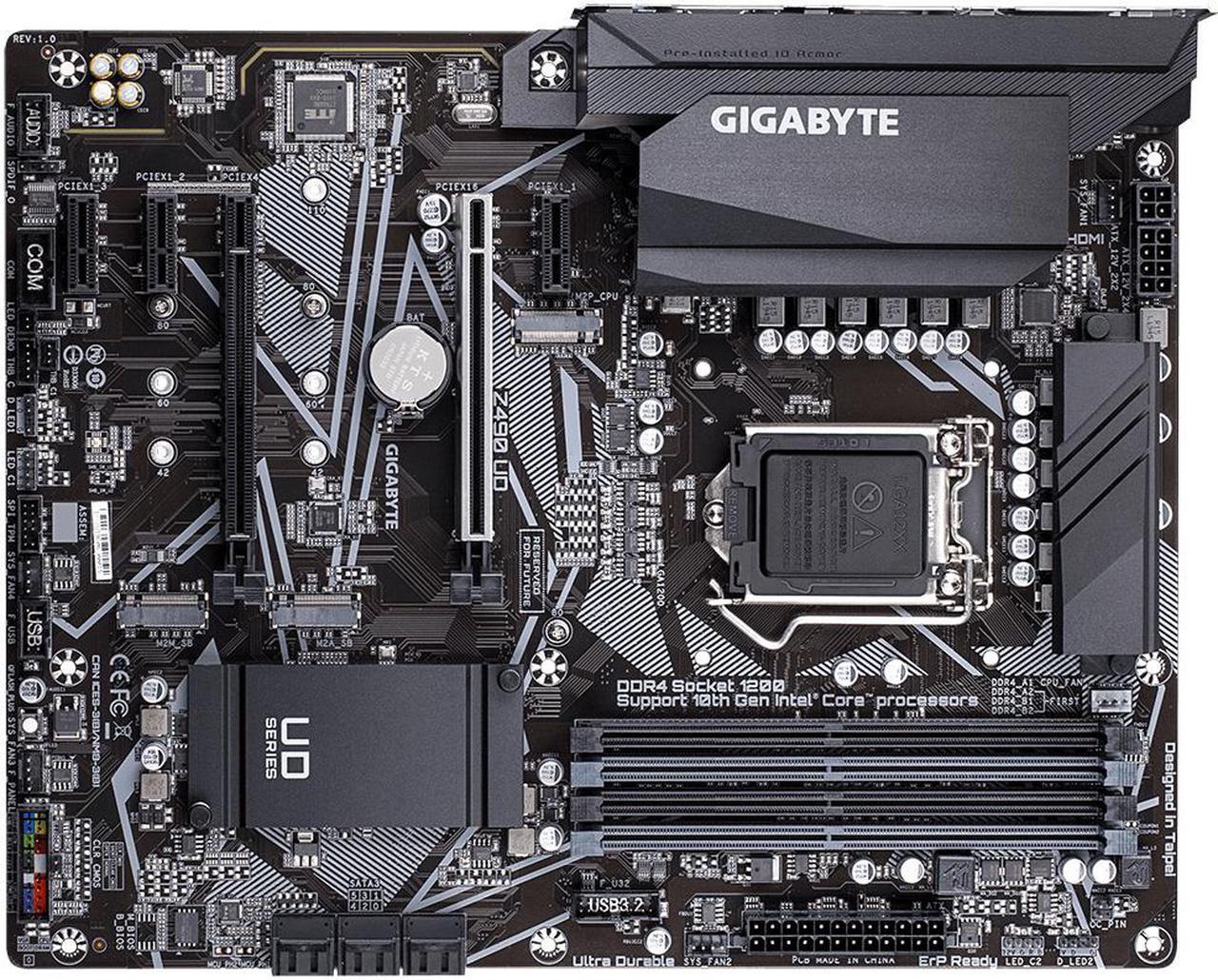 Alt view image 9 of 15 - Gigabyte Ultra Durable Z490 UD LGA-1200 Comet Lake DDR4 ATX Desktop Motherboard