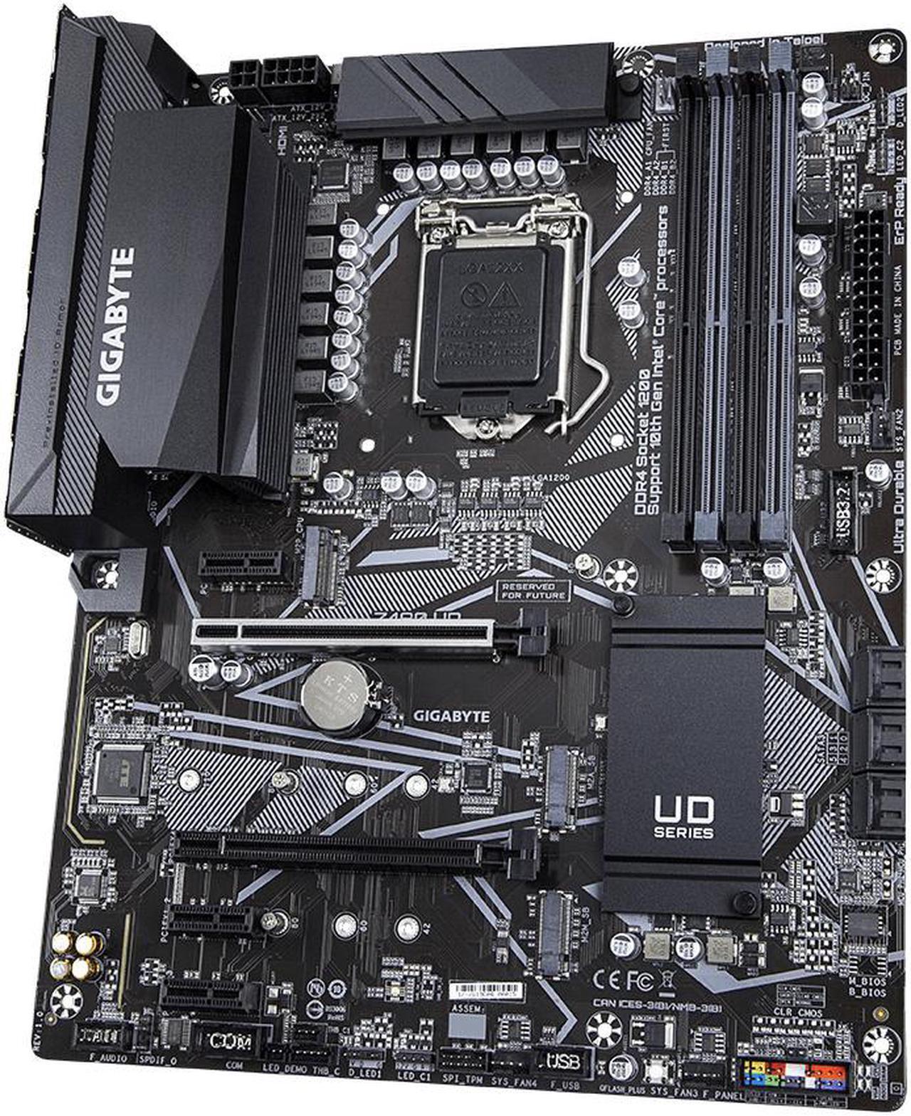 Alt view image 11 of 15 - Gigabyte Ultra Durable Z490 UD LGA-1200 Comet Lake DDR4 ATX Desktop Motherboard