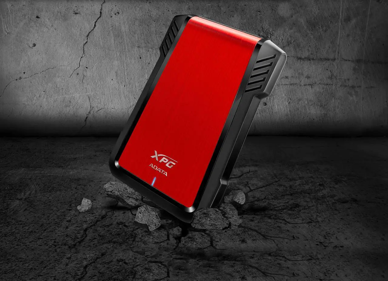 Alt view image 7 of 11 - ADATA XPG EX500 - Storage enclosure - 2.5" - SATA 6Gb/s - 600 MBps - USB 3.1 - red