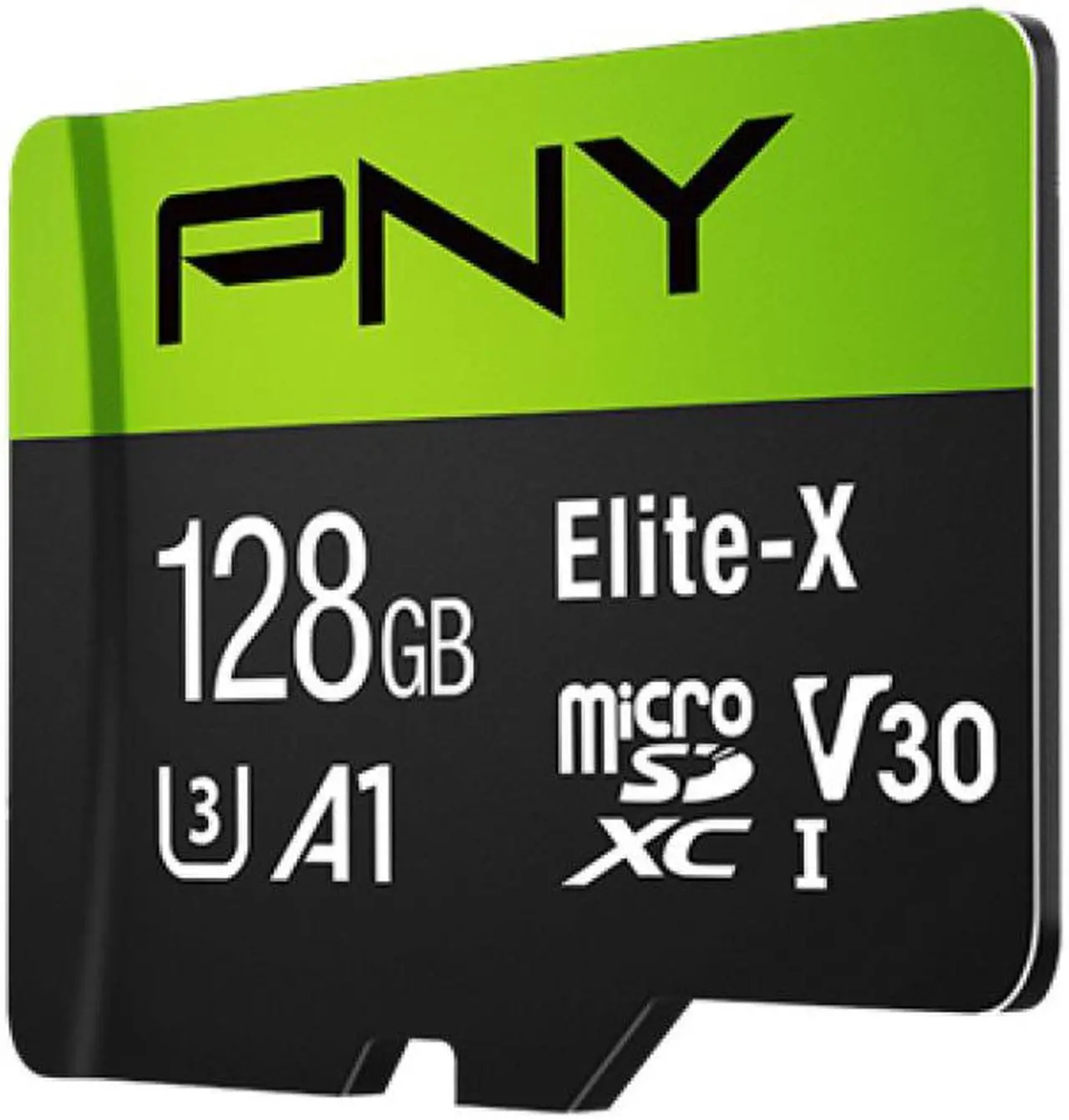 Alt view image 3 of 20 - PNY Elite-X 128 GB Class 10/UHS-I (U3) microSDXC