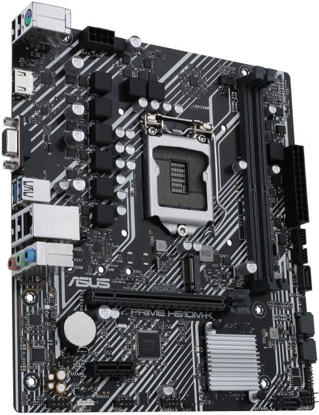 Alt view image 3 of 14 - ASUS PRIME H510M-K Intel H510 LGA 1200 Micro ATX Motherboard