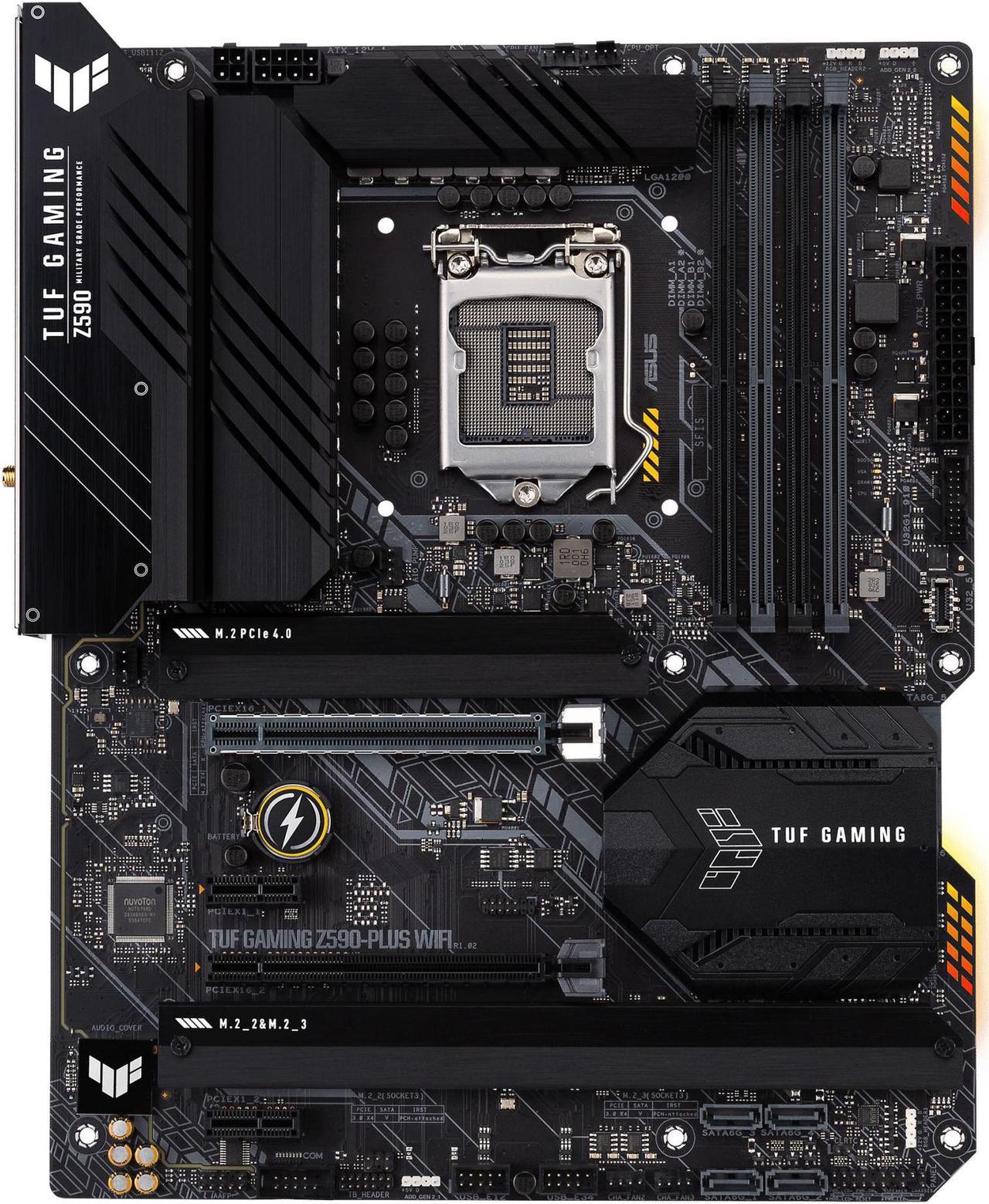 ASUS TUF GAMING Z590-PLUS WIFI Intel Z590 LGA 1200 ATX DDR4-SDRAM Motherboard