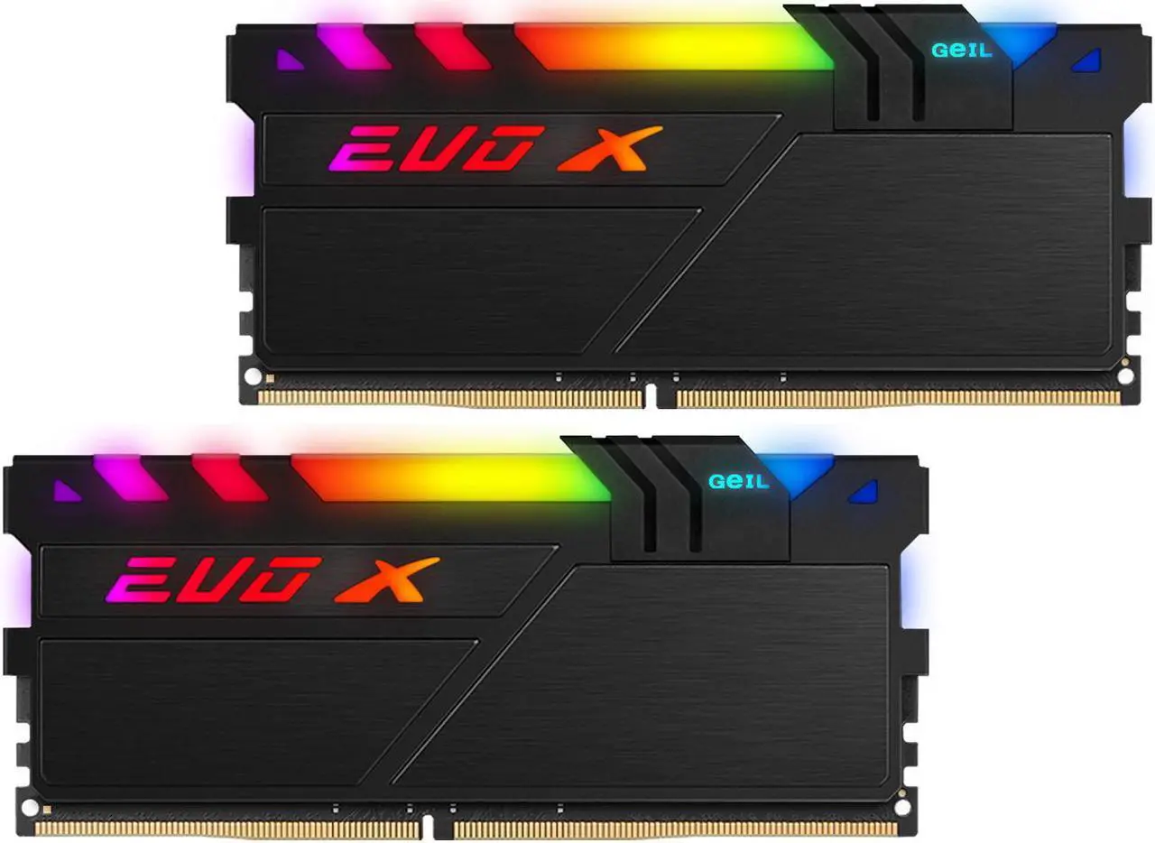 Main image of 16GB GeIL EVO X II RGB DDR4 3600MHz PC4-28800 CL18 Dual Channel Kit (2x 8GB) Black