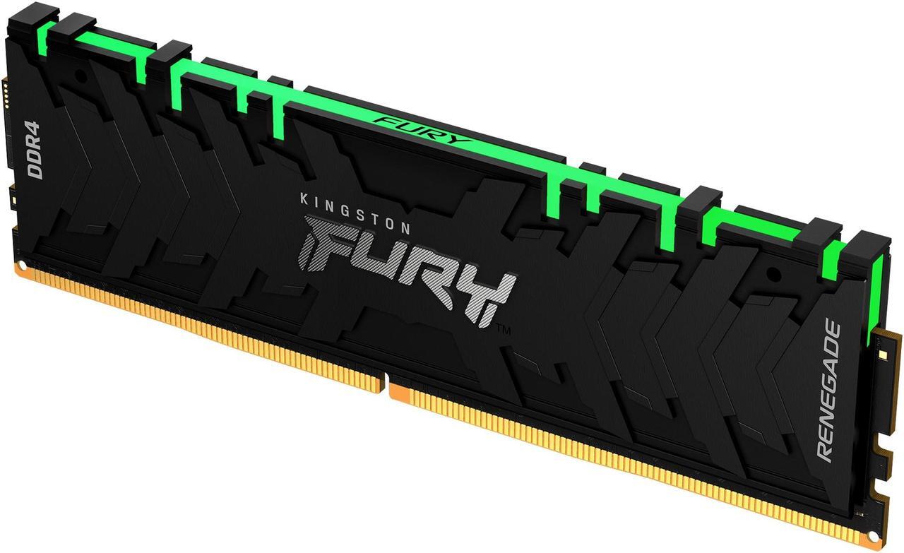 Alt view image 5 of 13 - Kingston Fury Renegade 16GB (2 x 8GB) 288-Pin PC RAM DDR4 3200 (PC4 25600) Desktop Memory Model KF432C16RBAK2/16