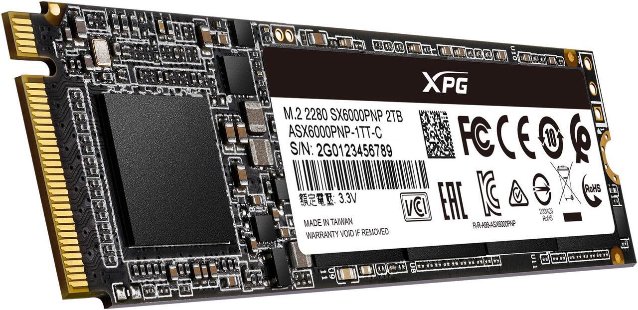 Alt view image 2 of 5 - 2TB AData XPG SX6000 Pro PCIe Gen3x4 M.2 2280 Solid State Drive