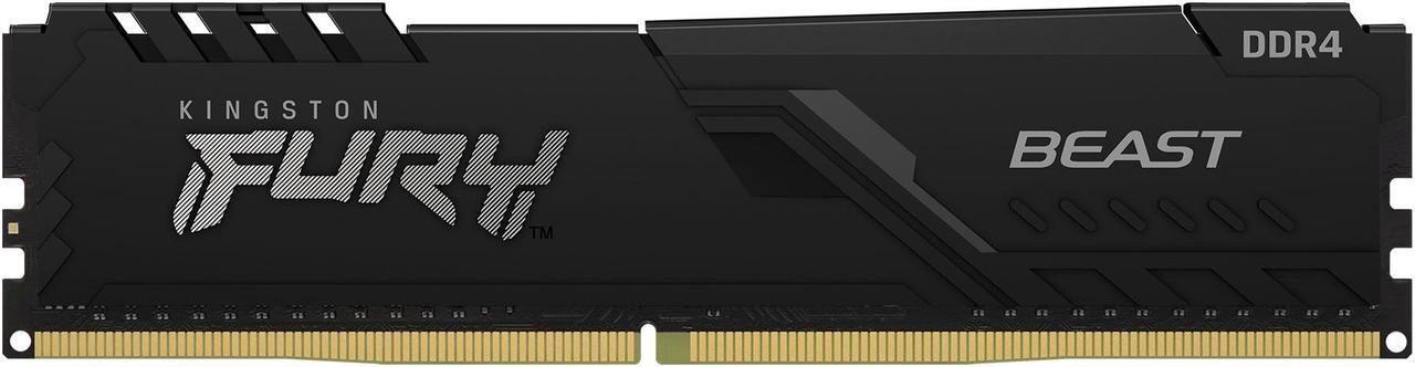 Alt view image 9 of 13 - Kingston FURY Beast 128GB (4 x 32GB) 288-pin DIMM DDR4 3600 MHz CL18 Black Memory (KF436C18BBK4/128)