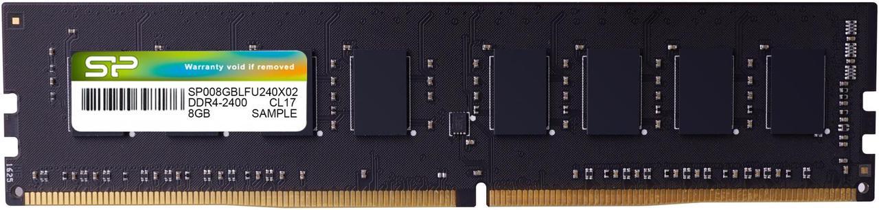 8GB Silicon Power DDR4 2400MHz PC4-19200 CL17 Desktop Memory Module 288-pin