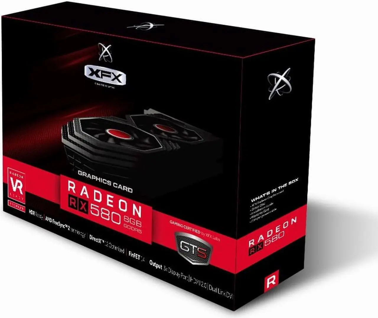 Alt view image 7 of 16 - XFX Radeon RX 580 8GB DDR5 PCI Express 3.0 CrossFireX Support Graphics Card RX-580P8DFD6