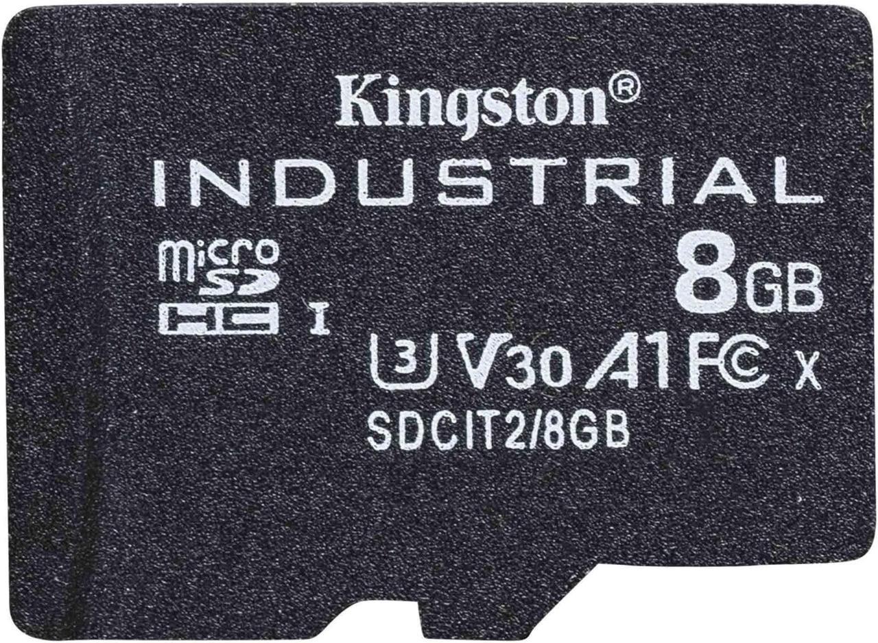 8GB Kingston Technology Industrial Micro SDHC UHS-I Class 10 Memory Card