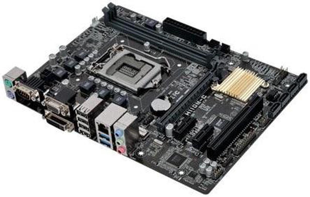 Alt view image 5 of 7 - ASUS H110M-C (90MB0NY0-M0EAY0) LGA 1151 Intel H110 SATA 6Gb/s USB 3.0 uATX Intel Motherboard