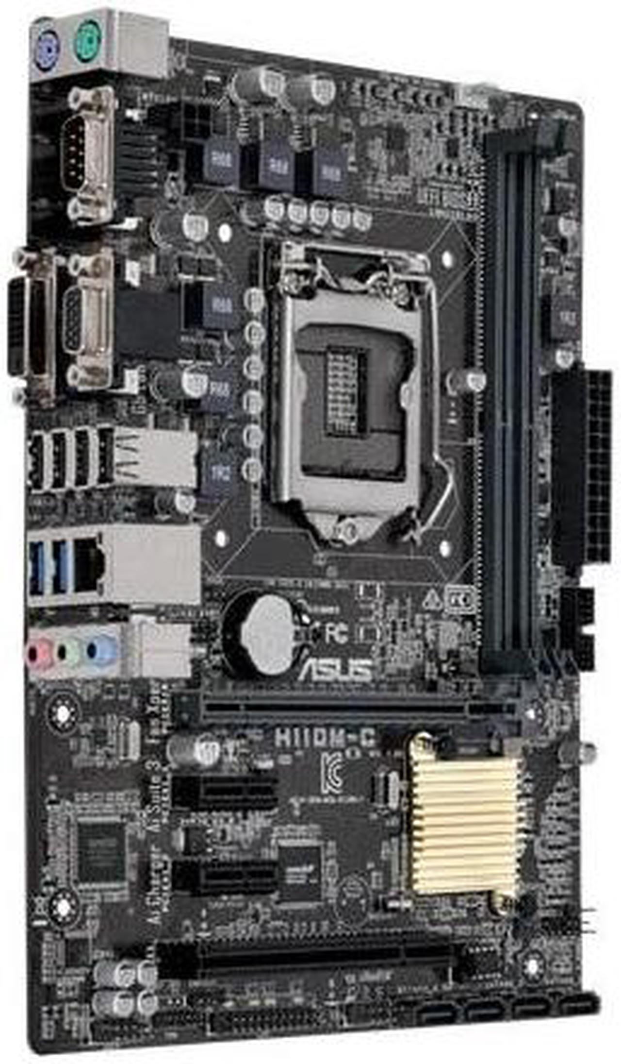 Alt view image 6 of 7 - ASUS H110M-C (90MB0NY0-M0EAY0) LGA 1151 Intel H110 SATA 6Gb/s USB 3.0 uATX Intel Motherboard