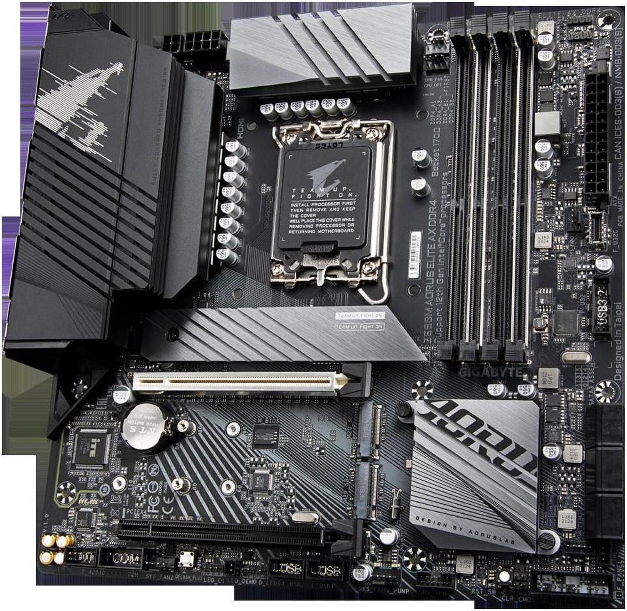 Gigabyte Z690M AORUS ELITE AX Intel Z690 Express LGA 1700 Micro ATX DDR4 Motherboard