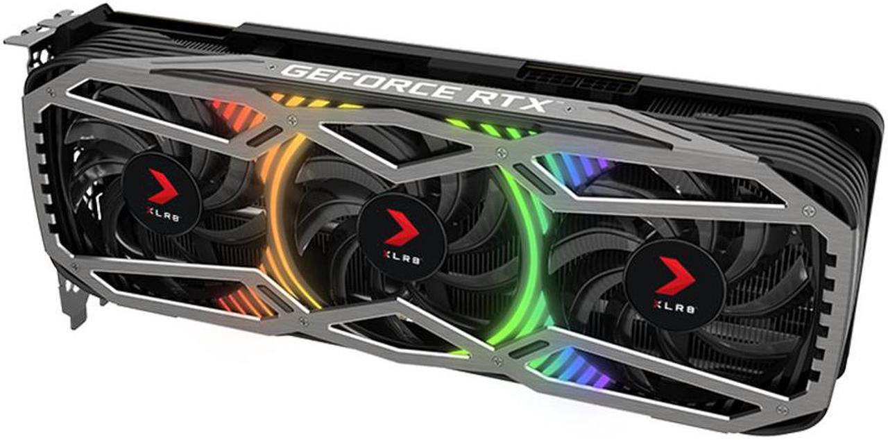 Alt view image 7 of 18 - PNY GeForce RTX 3070 8GB XLR8 Gaming Revel Epic-X RGB Triple Fan Graphics Card LHR VCG30708LTFXPPB