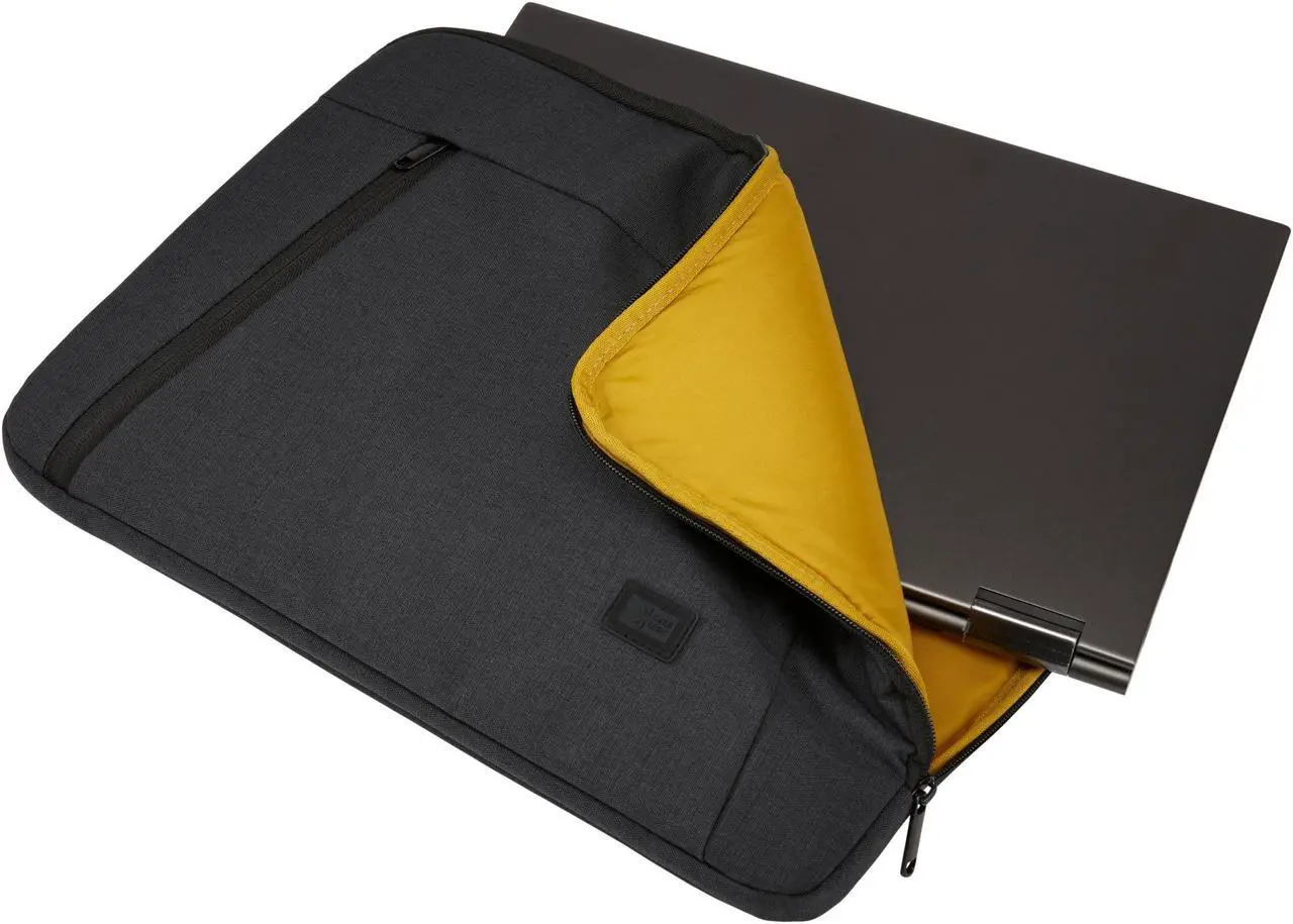 Alt view image 17 of 20 - Case Logic Huxton Carrying Case (Sleeve) for 15.6" Notebook - Black - Polyester - 11.6" Height x 15.7" Width x 1.2" Depth