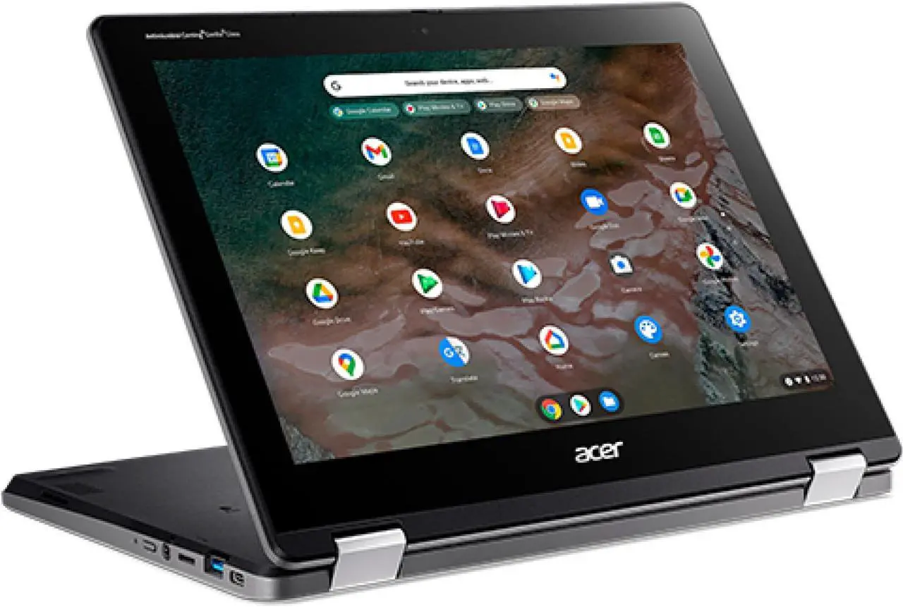 Alt view image 16 of 20 - Acer Chromebook Spin 512 R853TA R853TA-P3R1 12" Touchscreen 2 in 1 Chromebook - HD+ - 1366 x 912 - Intel Pentium Silver N6000 Quad-core (4 Core) 1.10 GHz - 8 GB RAM - 64 GB Flash Memory - Chrome