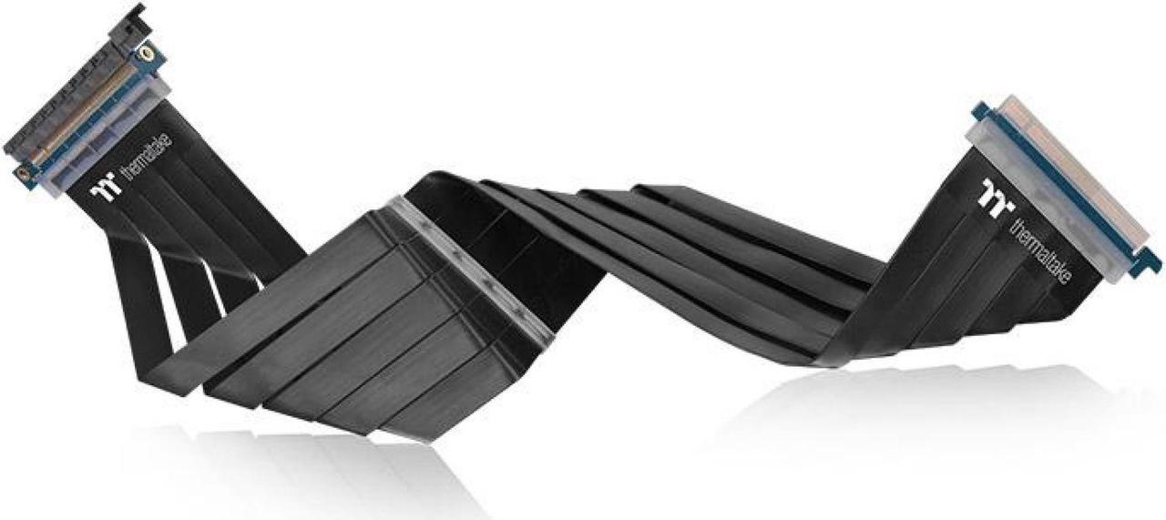Alt view image 19 of 20 - Thermaltake AC-045-CN1OTN-C1 TT Premium PCI-E x16 3.0 Extender Riser Cable 300mm Graphic Cards - Black