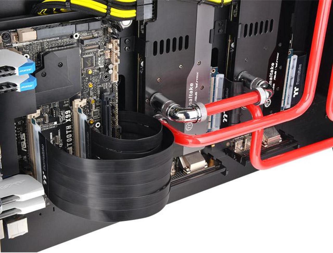Alt view image 20 of 20 - Thermaltake AC-045-CN1OTN-C1 TT Premium PCI-E x16 3.0 Extender Riser Cable 300mm Graphic Cards - Black