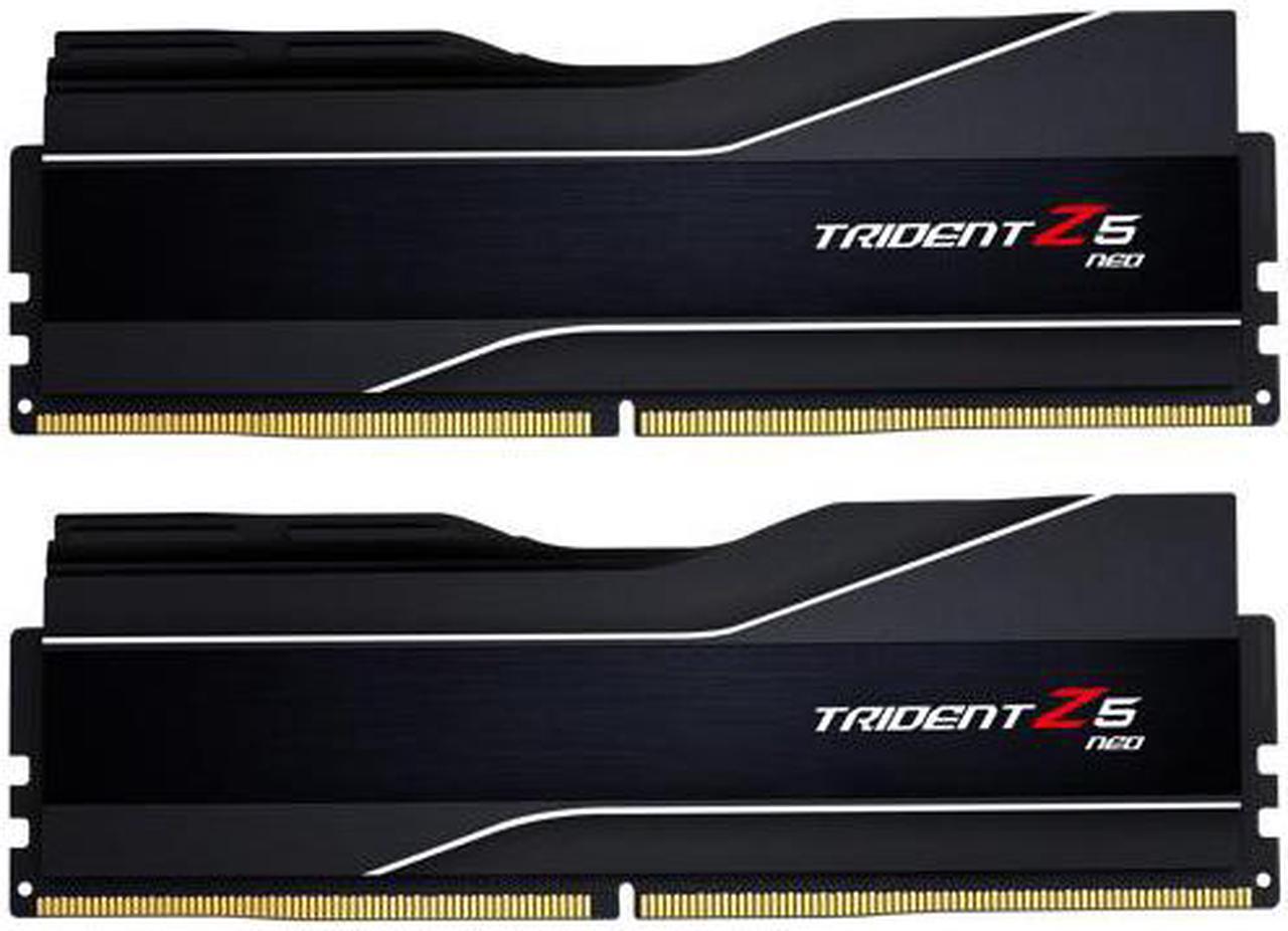 Alt view image 2 of 6 - 32GB G.Skill DDR5 Trident Z5 NEO 6000MHz CL30 1.35V Dual Channel Kit 2x 16GB Black